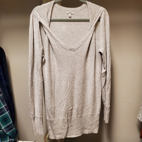 Caché Cold Shoulder Sweater - Picture 1 of 8